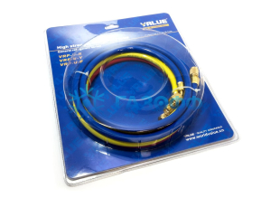 Шланг заправочный Value VRP-U-RYB 3 шт. (225 см), R134, R22 2500Psi