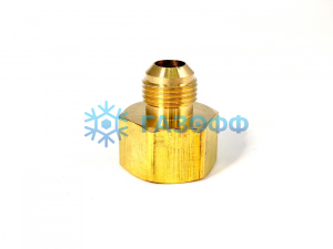 Штуцер переходной без конуса M 3/8 - F 1/2